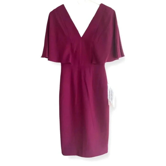 Dress The Population NWT Louisa Flutter Sleeve Dress Size XS - Picture 3 of 12